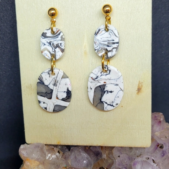 Polymer clay earrings - Picture 1 of 1
